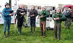 Northumbrian pipers at Alwinton Border Shepherds Show