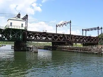 Swing railroad bridge, Norwalk.