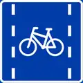 Cycle lane (centered)
