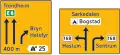 Lane orientation board