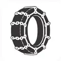 Suitable layby for equipping tire chains