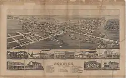 1881 map of Norwich, Ontario