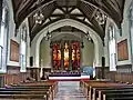 Church-like auditorium of Norwood town hall