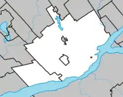 Location within Quebec TE.