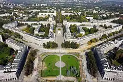 Aerial view of Nowa Huta