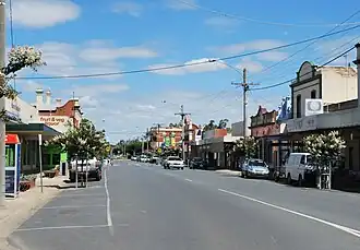 Melville St, the main street of Numurkah