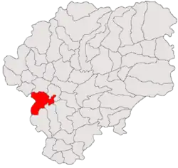 Location in Bistrița-Năsăud County