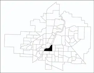 Nutana location map