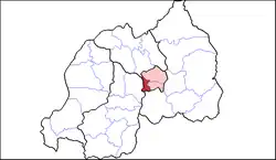 Shown within the City of Kigali and Rwanda