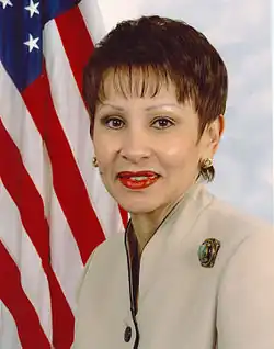 Nydia Velázquez (BA 1974), U.S. Representative, D-New York (1993–present)[47]