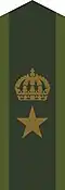 Collar patch m/58 for a major