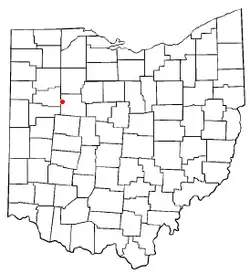 Location of Alger, Ohio