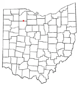 Location of Bairdstown, Ohio