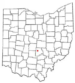 Location of Carroll, Ohio