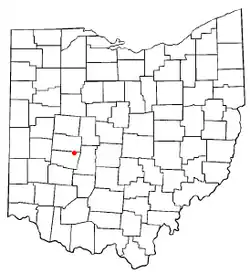 Location of Catawba, Ohio