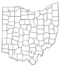 Location of Coalton, Ohio