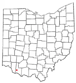 Location of Hamersville, Ohio