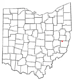 Location of Holloway, Ohio