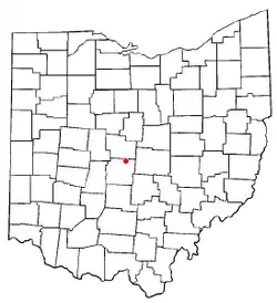 Location of Huber Ridge, Ohio
