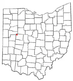 Location of Lakeview, Ohio