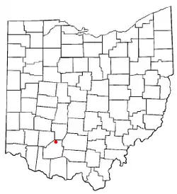 Location of Leesburg, Ohio