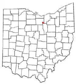 Location of New London, Ohio