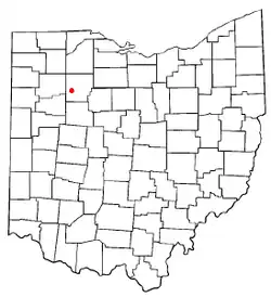 Location of Rawson, Ohio