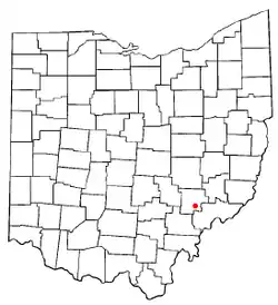 Location of Stockport, Ohio
