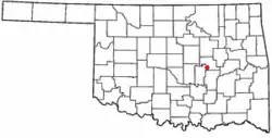 Location of Bearden, Oklahoma