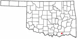 Location of Bennington, Oklahoma