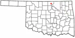 Location of Kildare, Oklahoma