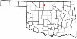Location of Nash, Oklahoma