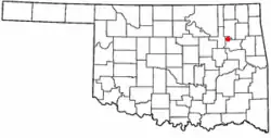 Location of New Tulsa, Oklahoma
