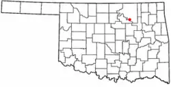 Location of Osage, Oklahoma