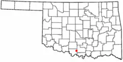 Location of Ringling, Oklahoma