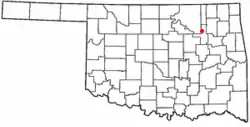 Location of Turley, Oklahoma