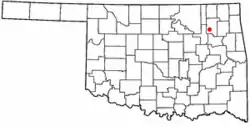 Location of Valley Park, Oklahoma