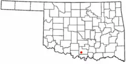Location of Wilson, Oklahoma