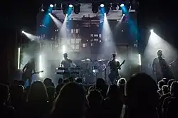 Obsidian Kingdom performing A Year With No Summer during its presentation concert at Apolo in Barcelona, April the 16th 2016. Caption by Carles Romagosa.