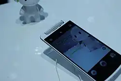 Oppo N1 has a twistable main camera that is used for selfies when rotates.