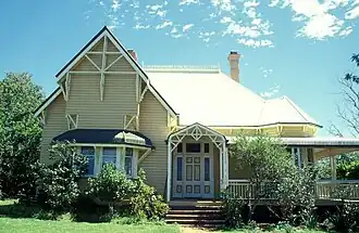 Oak Lodge in Toowoomba, a weatherboard villa.