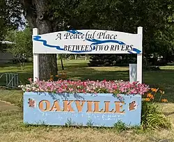 Oakville's Welcome Sign