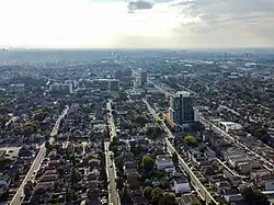 Aerial view of Oakwood-Vaughan near Eglinton Avenue West in 2025
