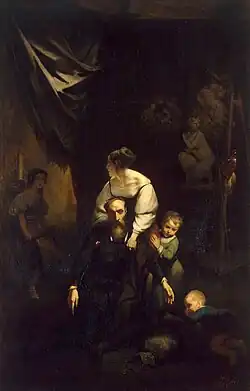 Death of Correggio by Octave Tassaert