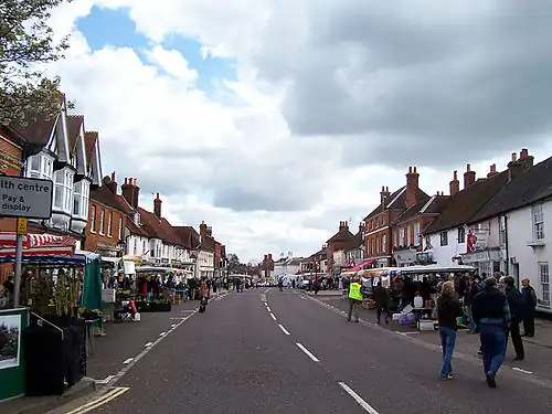 Image 71Odiham High Street in the north-east of Hampshire (from Portal:Hampshire/Selected pictures)