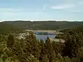 Oker Reservoir: view from Schulenberg to the Upper Harz