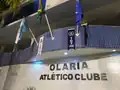 Headquarters of Olaria Atlético Clube with banners commemorating the 107 years of the club