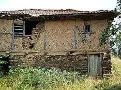 An old barn build from timber, leska stones & adobe