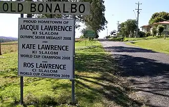 The entry signs to Old Bonalbo