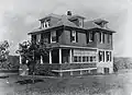 Typical home built during the "first wave" (c. 1910-1920) of suburban development along Old Harford Road in the Hamilton area of Baltimore; c. 1920 view looking northeast (courtesy of Matt Fleagle)